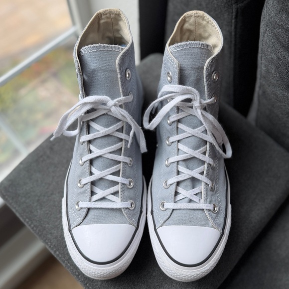 Converse Chuck Taylor Platform High Top Blue Gray Women’s 10 EU 41.5 - Picture 4 of 13